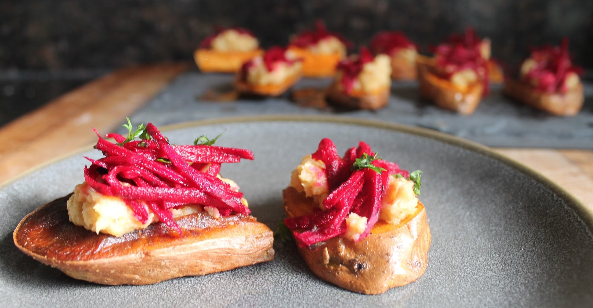 Root Vegetable Crostini