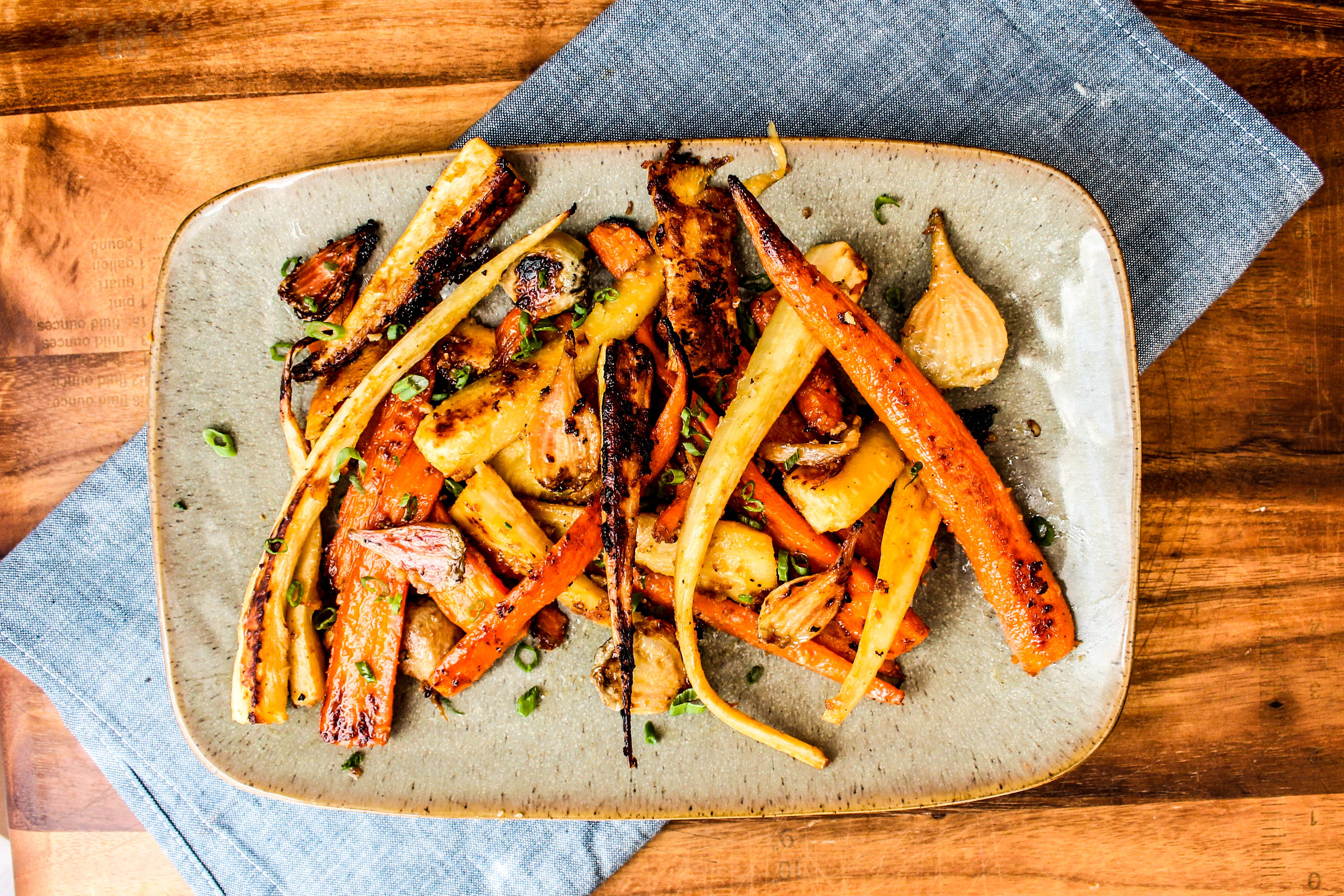 Miso Roasted Root Vegetables