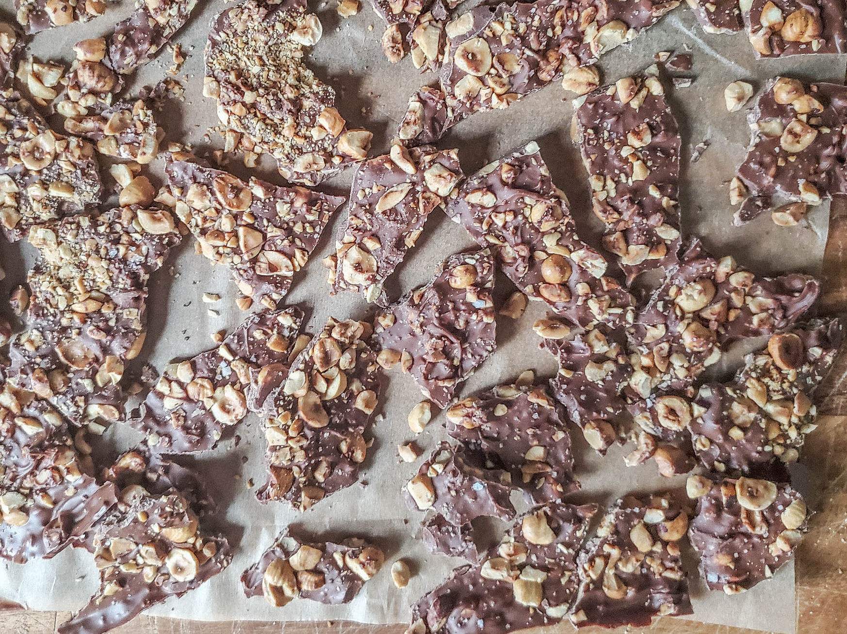 Milk Chocolate Hazelnut Bark