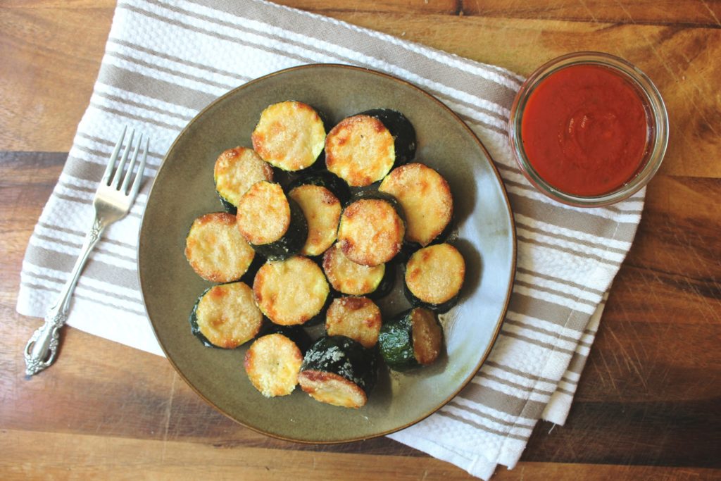 Parmesan Crusted Summer Squash