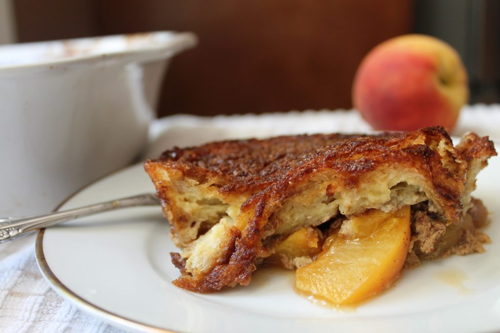 Overnight Peach French Toast