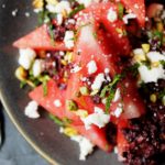 Watermelon Feta and Olive Salad