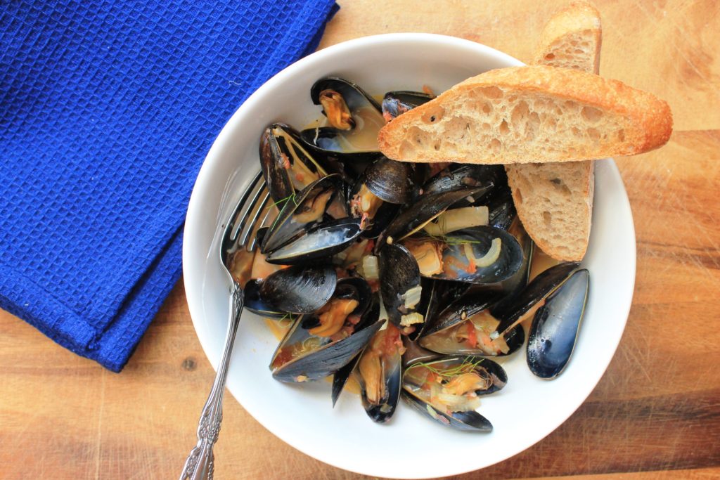 Mussels in Tomato Fennel Broth