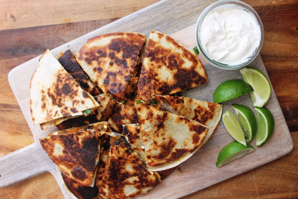 Pumpkin Black Bean Quesadilla