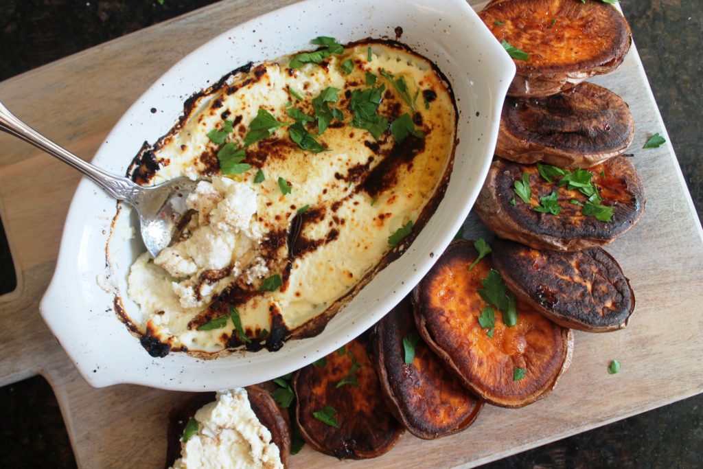 Baked Ricotta with Balsamic Brown Butter
