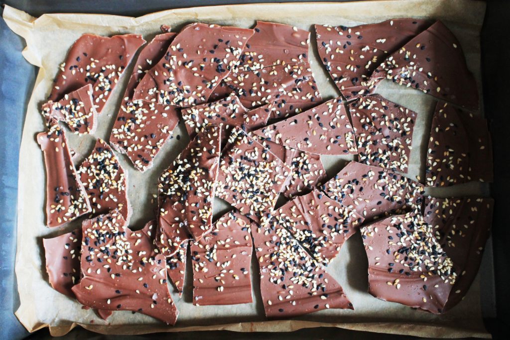 Milk Chocolate Sesame Bark