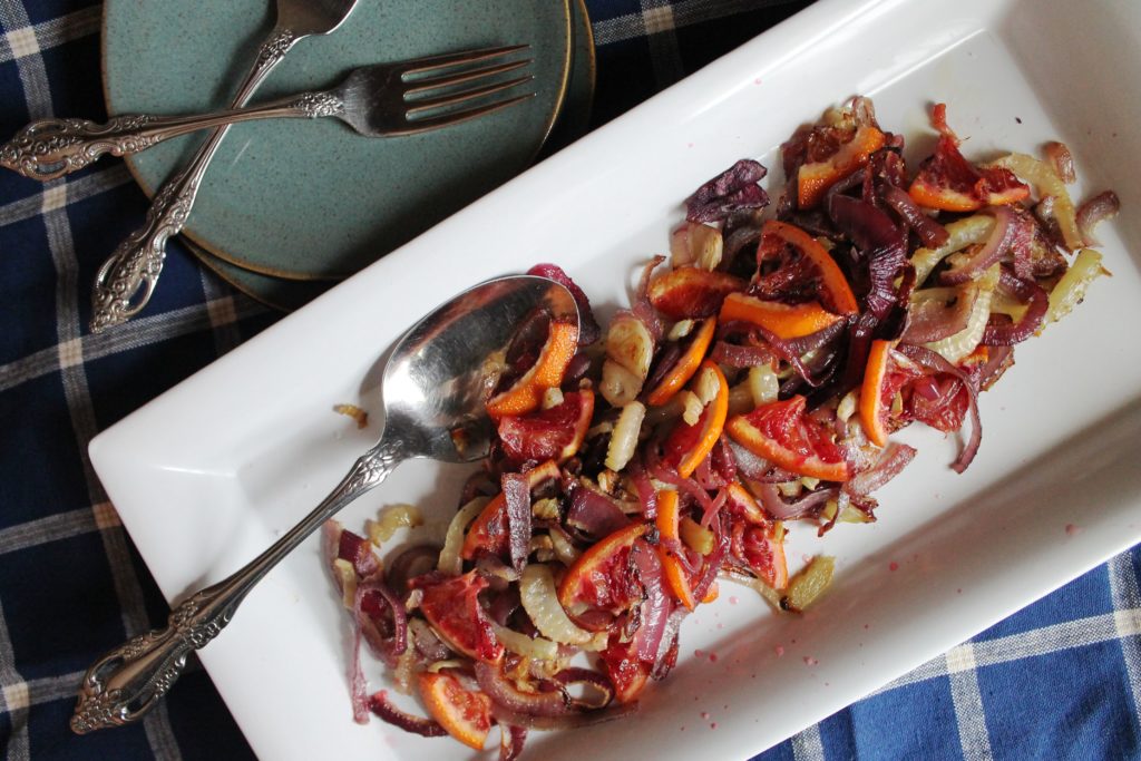 Roasted Fennel Orange and Onion Salad