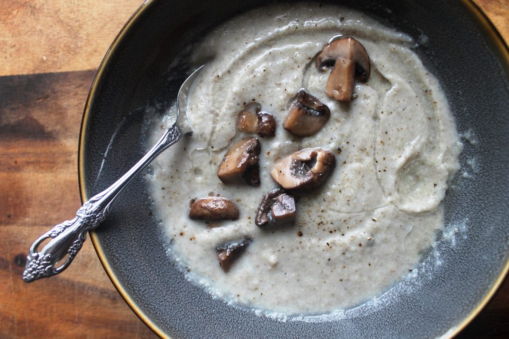 Vegan Cream of Mushroom Soup