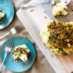 Whole Roasted Cauliflower with Brown Butter Crumbs