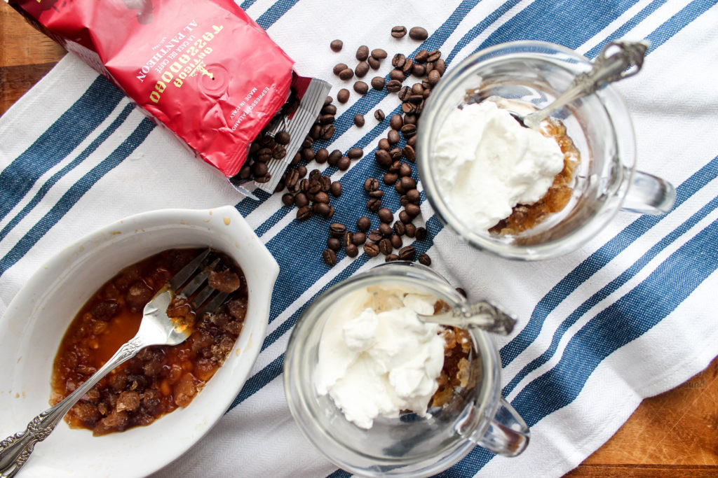 Coffee Granita with Whipped Cream