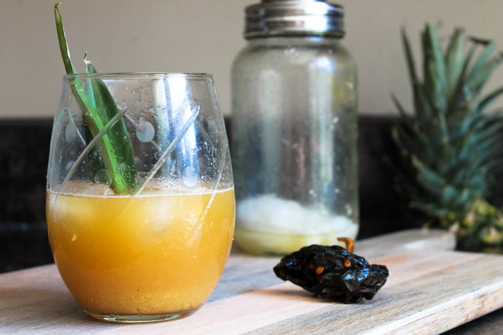 Pineapple Ancho Chile Rum Cocktail