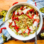 Roasted Broccoli and Garlic Slaw