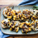 Squash Toasts with Burrata Cheese and Balsamic Reduction