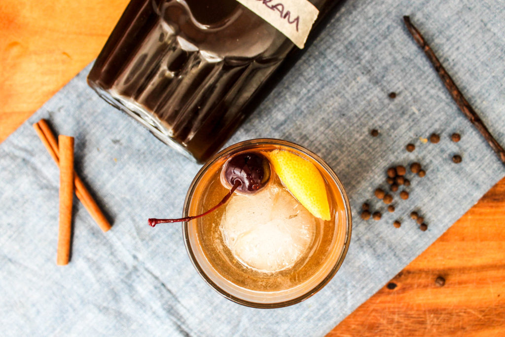 DIY Allspice Liqueur and Allspice Old Fashioned