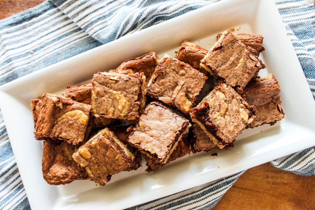 Chocolate Tahini Chess Bars