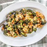 Sheet Pan Broccoli Gratin