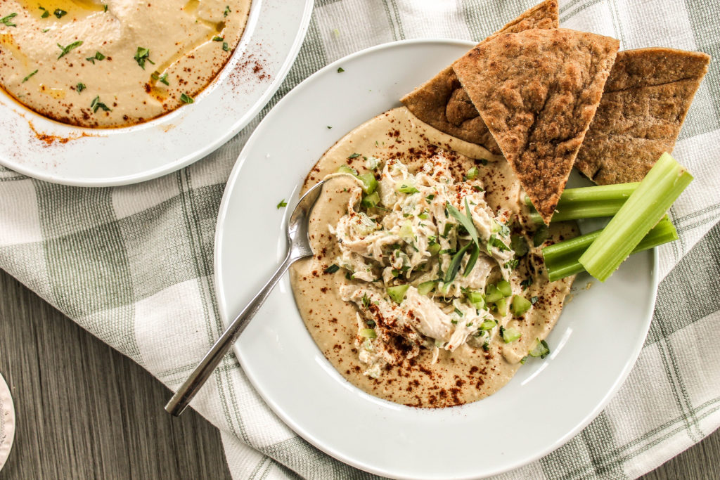 Quick Hummus & Tahini Chicken Salad