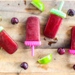 Cherry Lime (and Gin) Popsicles