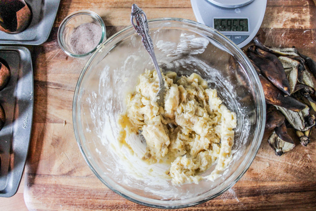 Gluten Free Banana Cream Cheese Muffins