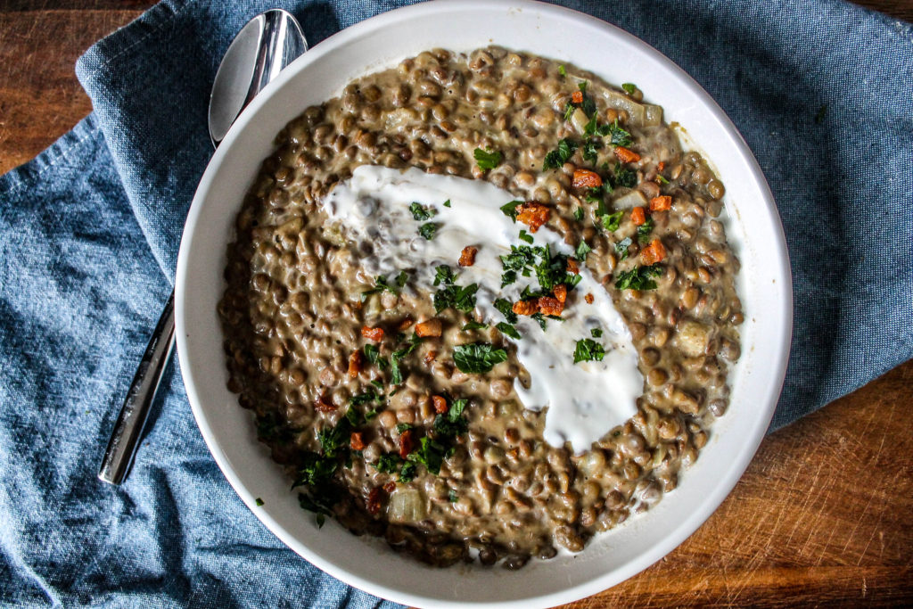 Instant Pot Lentils with Parmesan