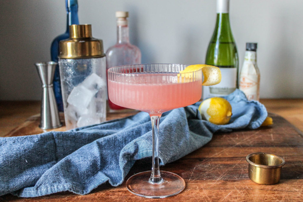 Rhubarb French 75