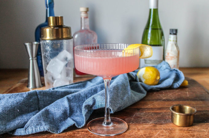 Rhubarb French 75