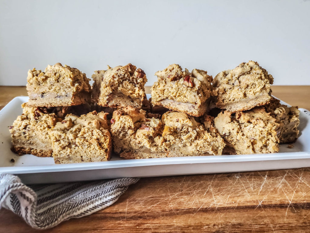 Pumpkin Cheesecake Cookie Dough Bars