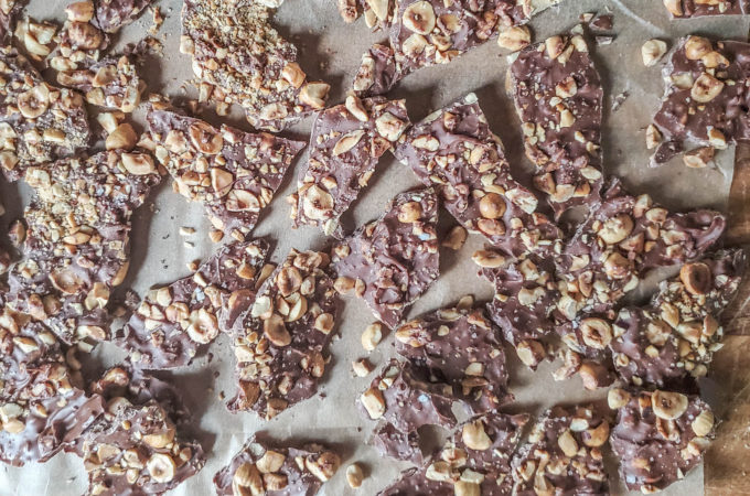 Milk Chocolate Hazelnut Bark